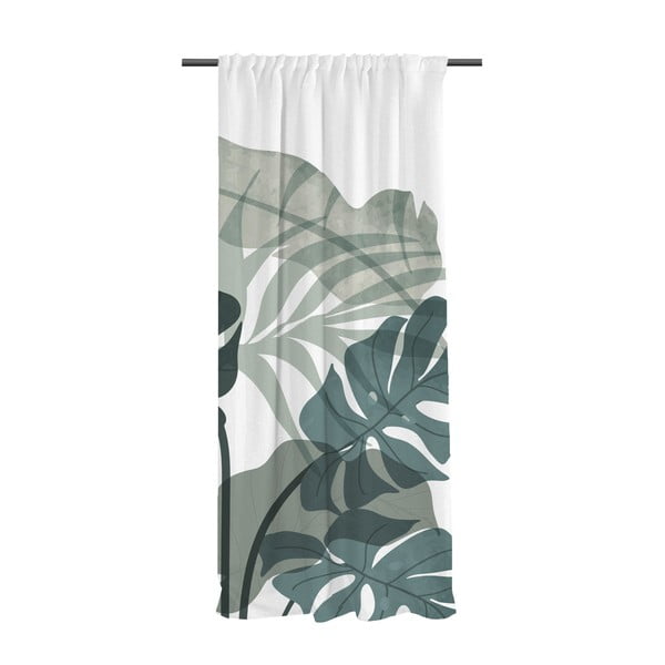 Tenda in raso di cotone bianco e cachi 110x250 cm Deep Jungle - Butter Kings