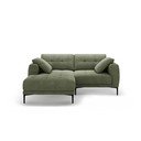 Divano angolare verde (con penisola a sinistra/con chaise lounge) Bemy – Micadoni 