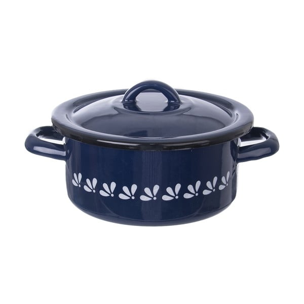 Coperchio smaltato blu , ⌀ 18 cm - Orion-image-2