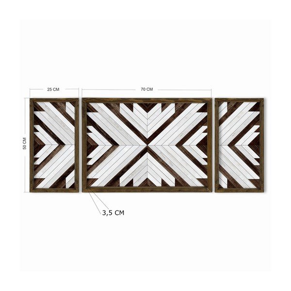 Dipinti in set di 3 pezzi 70x50 cm - Wallity-image-3