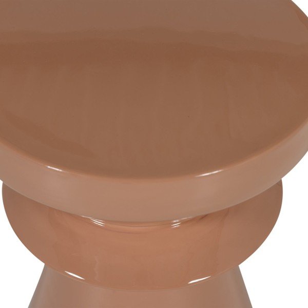 Tavolino in metallo ø 30 cm Fedde – WOOOD-image-3