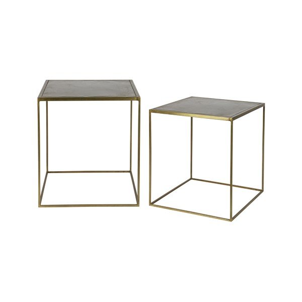 Set di 2 tavoli contenitori Metallic - BePureHome-image-3