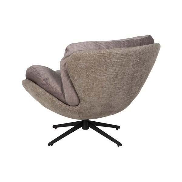 Poltrona in velluto beige Comfo - Ixia-image-3