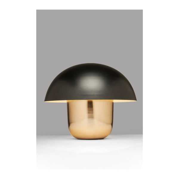 Lampada da tavolo in oro con paralume nero Mushroom - Kare Design