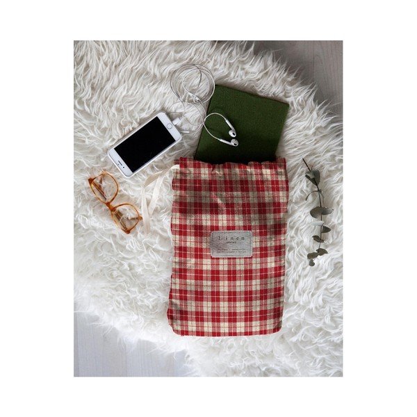 Borsa da viaggio in misto lino Red Square, lunghezza 44 cm - Really Nice Things-image-1