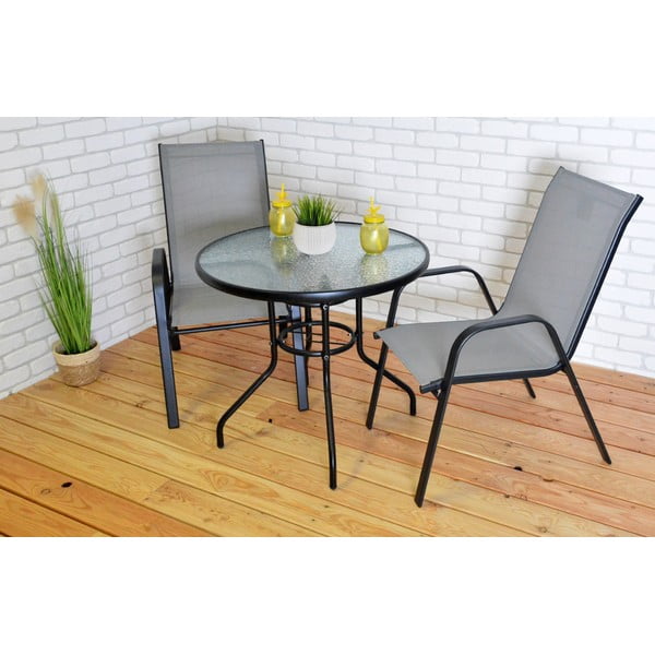 Tavolo da pranzo da giardino rotondo ø 80 cm ZWMT – Rojaplast-image-1