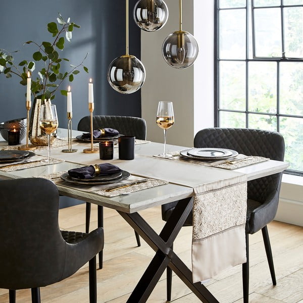 Tovagliette di stoffa in set da 4 30x46 cm Deco Sequin - Catherine Lansfield-image-3