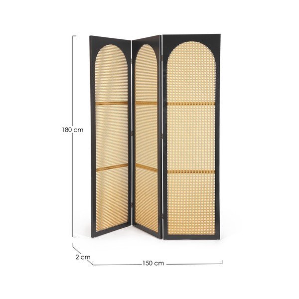 Paravento di colore naturale in rattan Josine – Yes Everyday-image-2