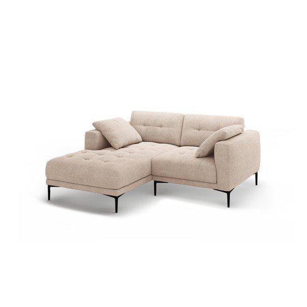 Divano angolare marrone chiaro (con penisola a sinistra/con chaise lounge) Bemy – Micadoni -image-1