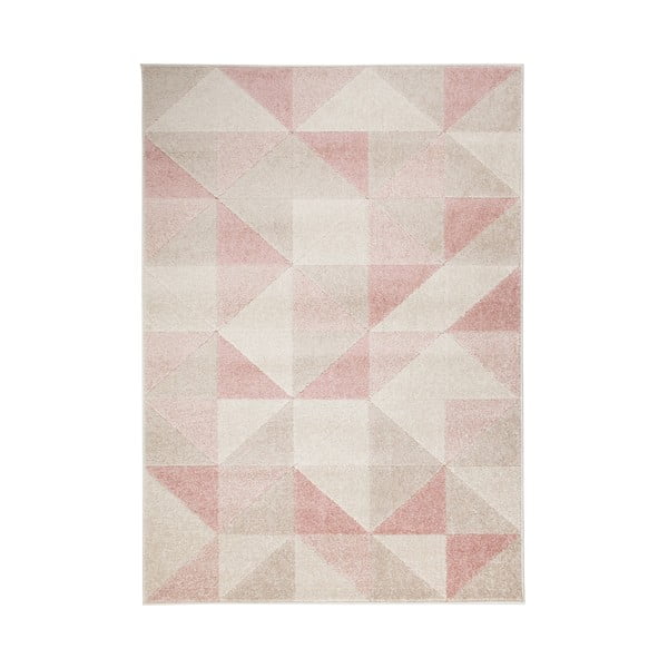 Tappeto rosa , 133 x 185 cm Urban Triangle - Flair Rugs