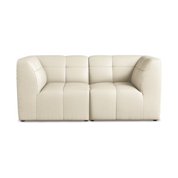 Divano beige con rivestimento in finta pelle 180 cm Aloha – Makamii