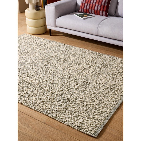 Tappeto grigio in misto lana tessuto a mano 120x170 cm Claude – MADE-image-2