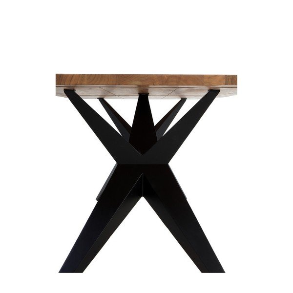 Tavolo da pranzo con piano in acacia 100x200 cm Ligero - Geese-image-3