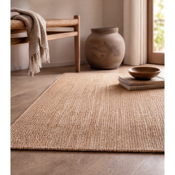 Passatoia di colore naturale in iuta 80x200 cm Bouclé – Hanse Home-image-3