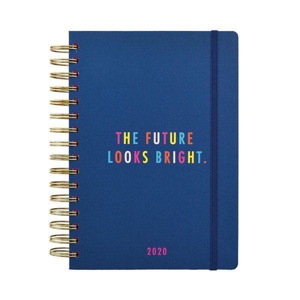 Tmavě modrý diář formátu A5 na rok 2020 Busy B Vibrant Vibes, 208 stran