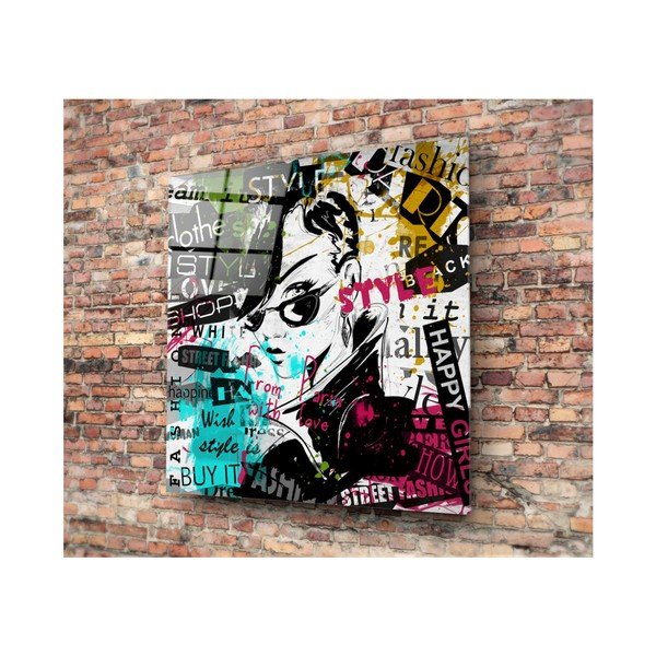 Pittura su vetro Punkero, 50 x 50 cm - 3D Art-image-1