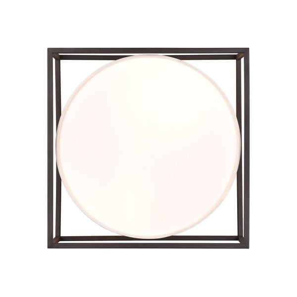 Lampada da soffitto nera opaca e beige 30x30 cm Ross - Trio-image-3