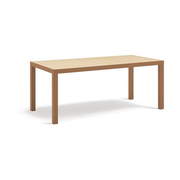 Tavolo da pranzo con piano in rovere massiccio 75x180 cm Alma – Teulat