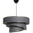 Lampadario color antracite/dorato con paralume in tessuto ø 40 cm Couper – Opviq lights