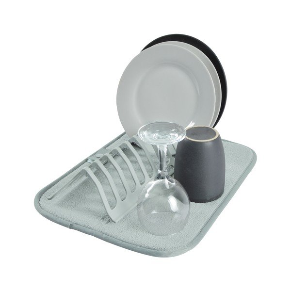 Tappetino scolapiatti azzurro in plastica 36x28 cm – Homéa-image-1