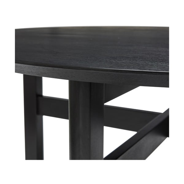 Tavolo da pranzo rotondo nero ø 120 cm Fjord - Hübsch-image-4