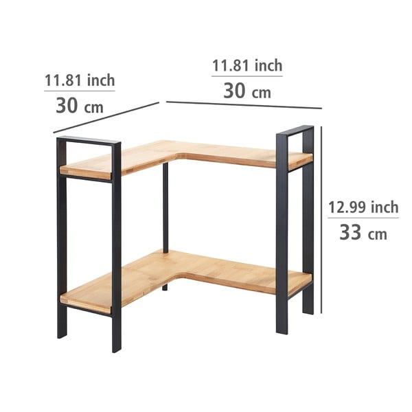 Scaffale angolare in bambù Lou - Wenko-image-4