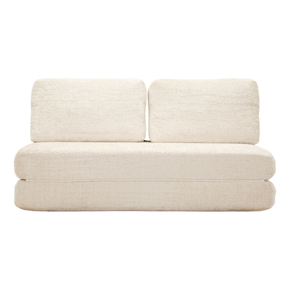 Divano bianco allungabile con rivestimento in bouclé 150 cm Faster – Mauro Ferretti | Divani