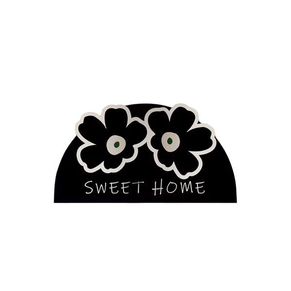 Tappetino per il bagno nero 60x100 cm Miedo – Foutastic