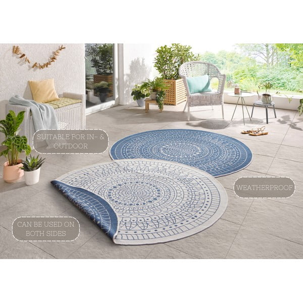 Tappeto blu per esterni , ø 200 cm Porto - NORTHRUGS-image-4