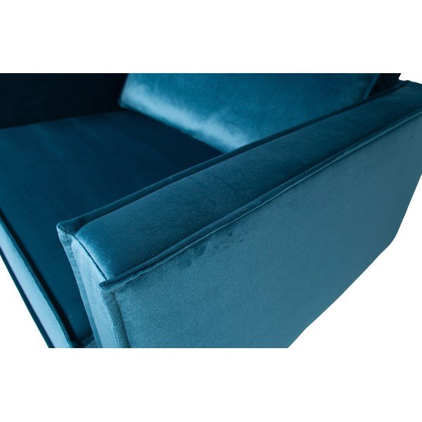 Poltrona in velluto blu Rodeo - BePureHome-image-1