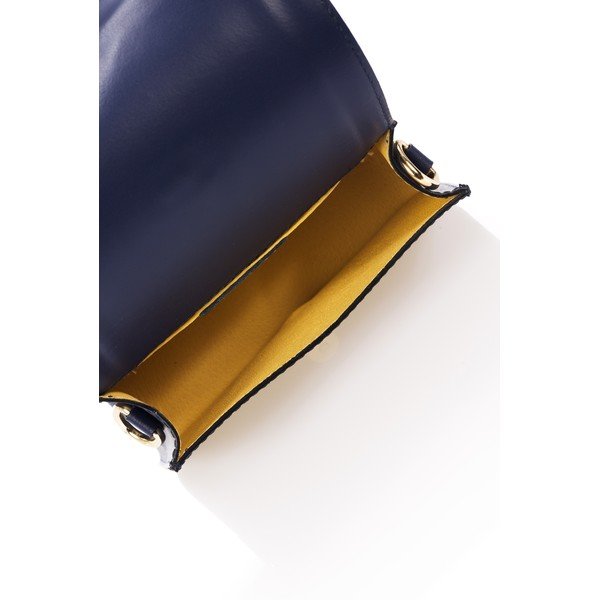 Borsa tascabile in pelle blu Abelia - Giorgio Costa-image-3