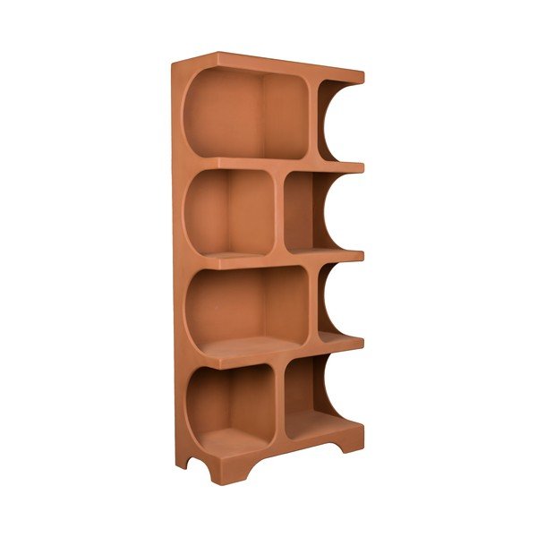 Libreria color terracotta 85x180x37 cm Dundee – Dutchbone-image-2