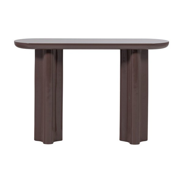 Tavolo consolle marrone scuro lucido 35x120 cm Evara – WOOOD