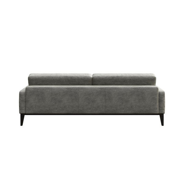 Divano Musso in similpelle grigia, 210 cm - MESONICA-image-3