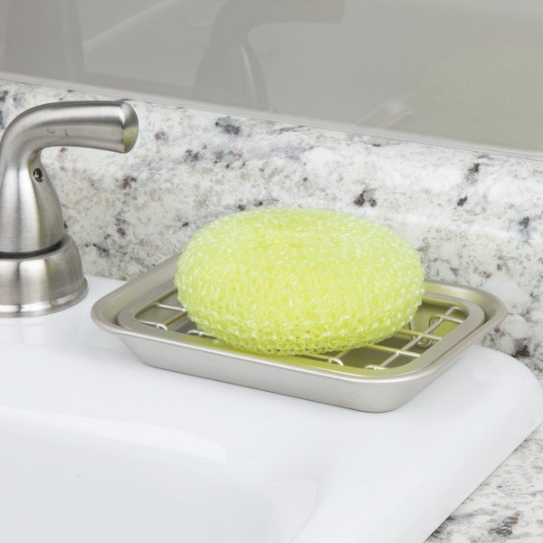 Portasapone in argento, 14,5 x 10 cm Gia - iDesign-image-1