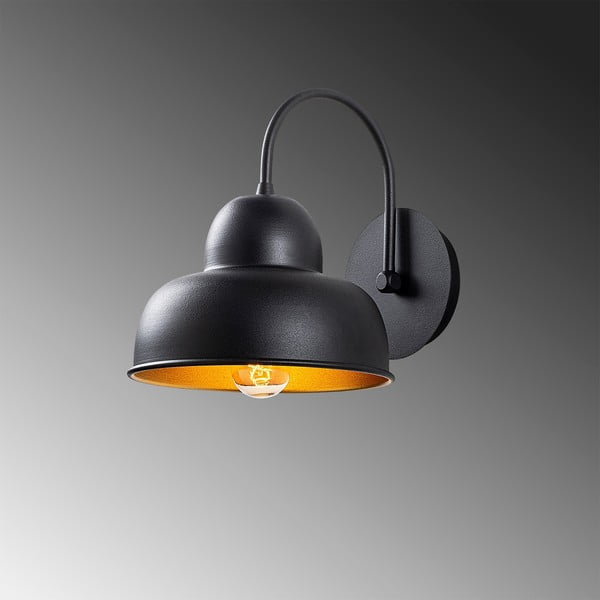 Lampada da parete nera ø 20 cm Multan – Opviq lights-image-3