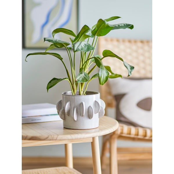 Coprivaso in gres ø 18 cm Roza - Bloomingville-image-1