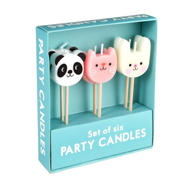 Set di 6 candele per torta Miko and Friends - Rex London