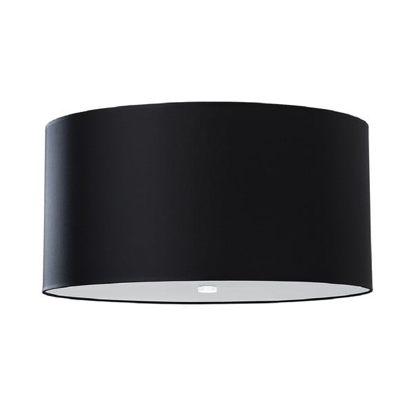 Lampada da soffitto nera con paralume in vetro ø 50 cm Volta - Nice Lamps