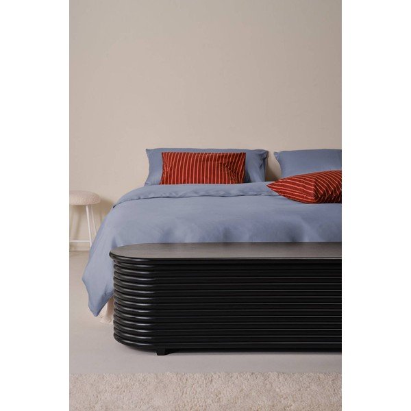 Cassapanca nera in mango massiccio 150x42x42 cm Sjöbo – Jotex-image-1