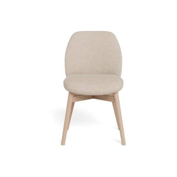 Sedie da pranzo in set beige imbottito 2 pz Joy – Actona-image-2