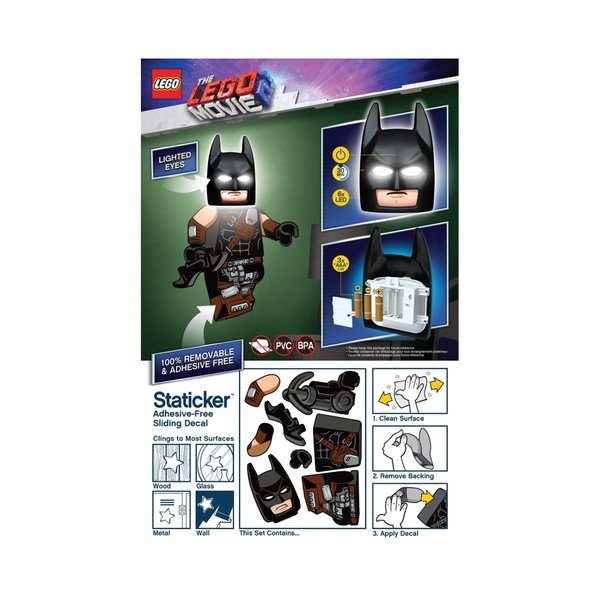 Nástěnné svítidlo se samolepkou LEGO® příběh 2 Batman-image-3