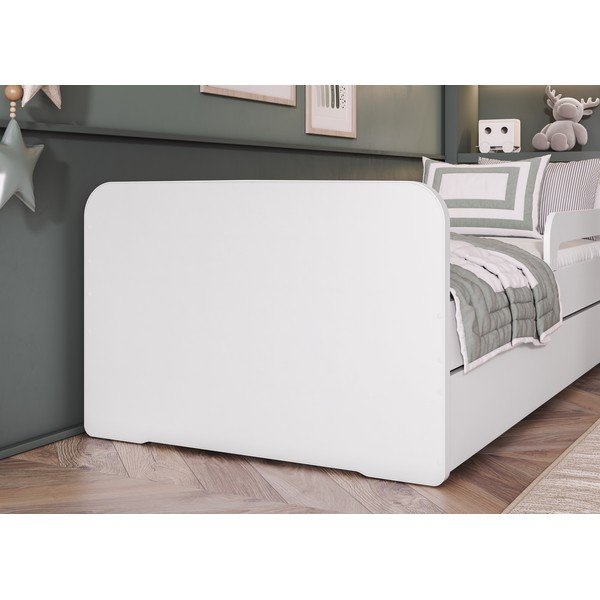Letto da bambini bianco con rete inclusa 80x160 cm Duuli – ELTAP-image-2