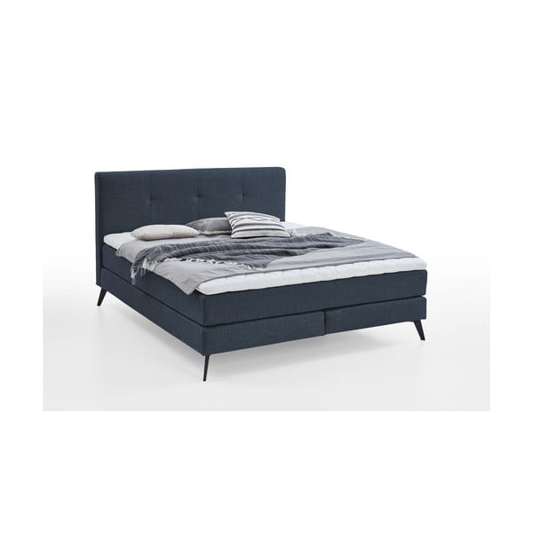 Letto boxspring blu scuro 180x200 cm ANCONA – Meise Möbel-image-4