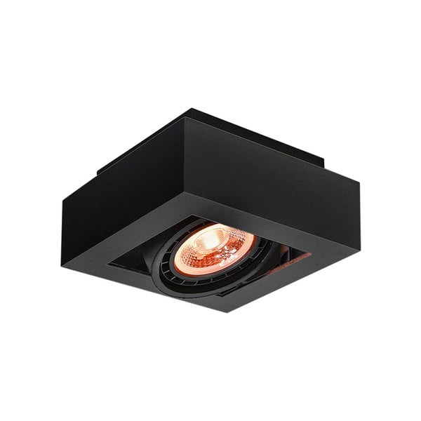 Lampada da soffitto nera con paralume in metallo 18,5x18,5 cm Loid - GTV