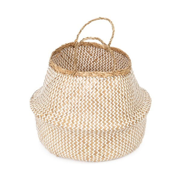 Cesto portaoggetti in seagrass chiaro , ⌀ 45 cm Zic Zac - Compactor-image-3