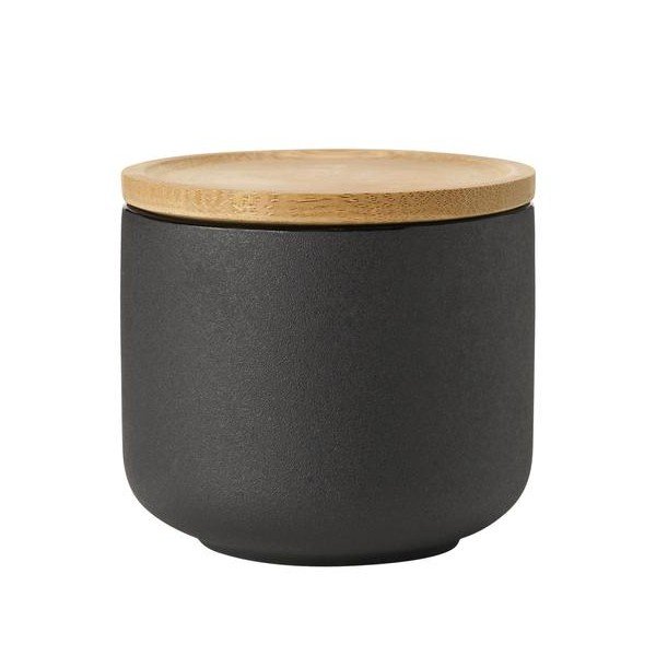 Tazzina per cappuccino nera in gres 200 ml Theo – Stelton-image-2