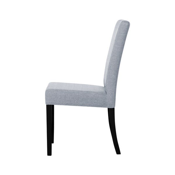 Sedia grigia con gambe in faggio nero Tonka - Ted Lapidus Maison-image-2