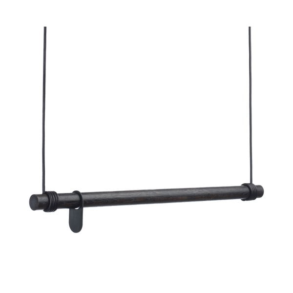 Attaccapanni da parete nero in rovere massiccio 80 cm Swing M – LIND DNA