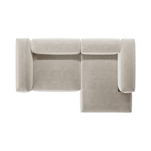 Divano angolare beige (con penisola a destra/con chaise lounge) Bergamo – Cosmopolitan Design-image-3